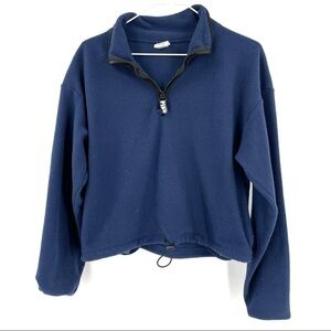 Victoria’s Secret PINK Blue Crop Sweatshirt